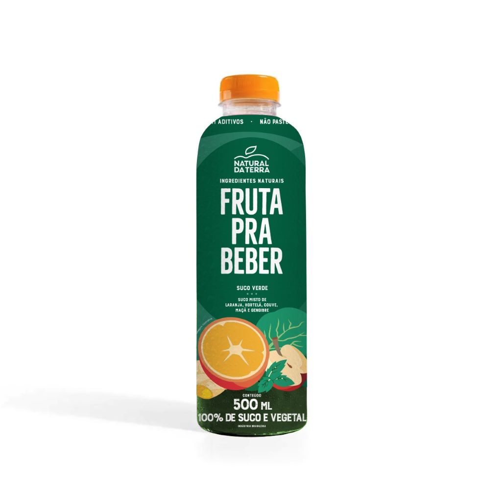 Suco Verde (Laranja, Hortelã, Couve, Maça e Gengibre) 500ml