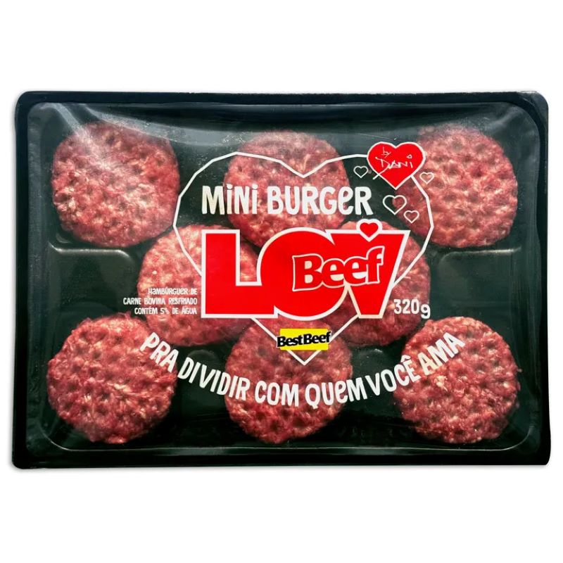 MINI HAMBURGUER LOV BEEF 320G