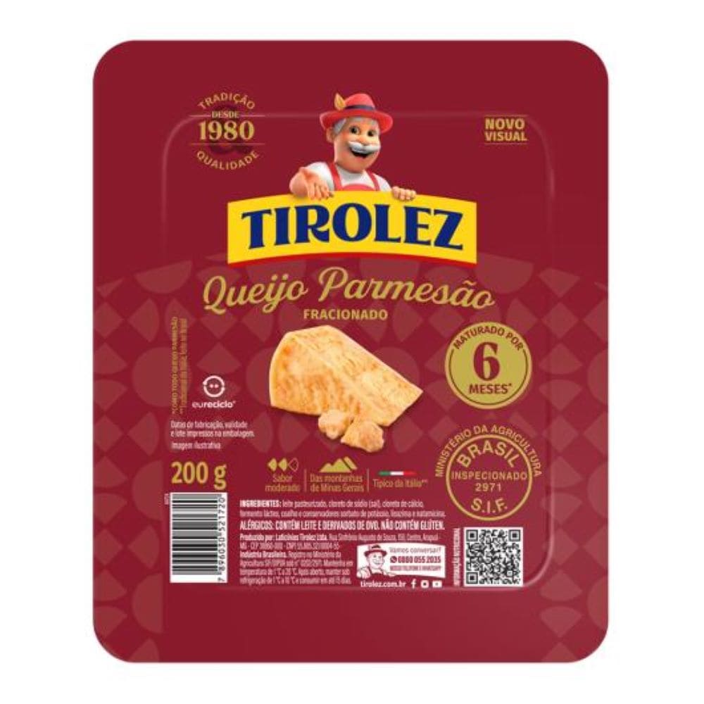 QJO PARMESAO FRAC 6M TIROLEZ 200G