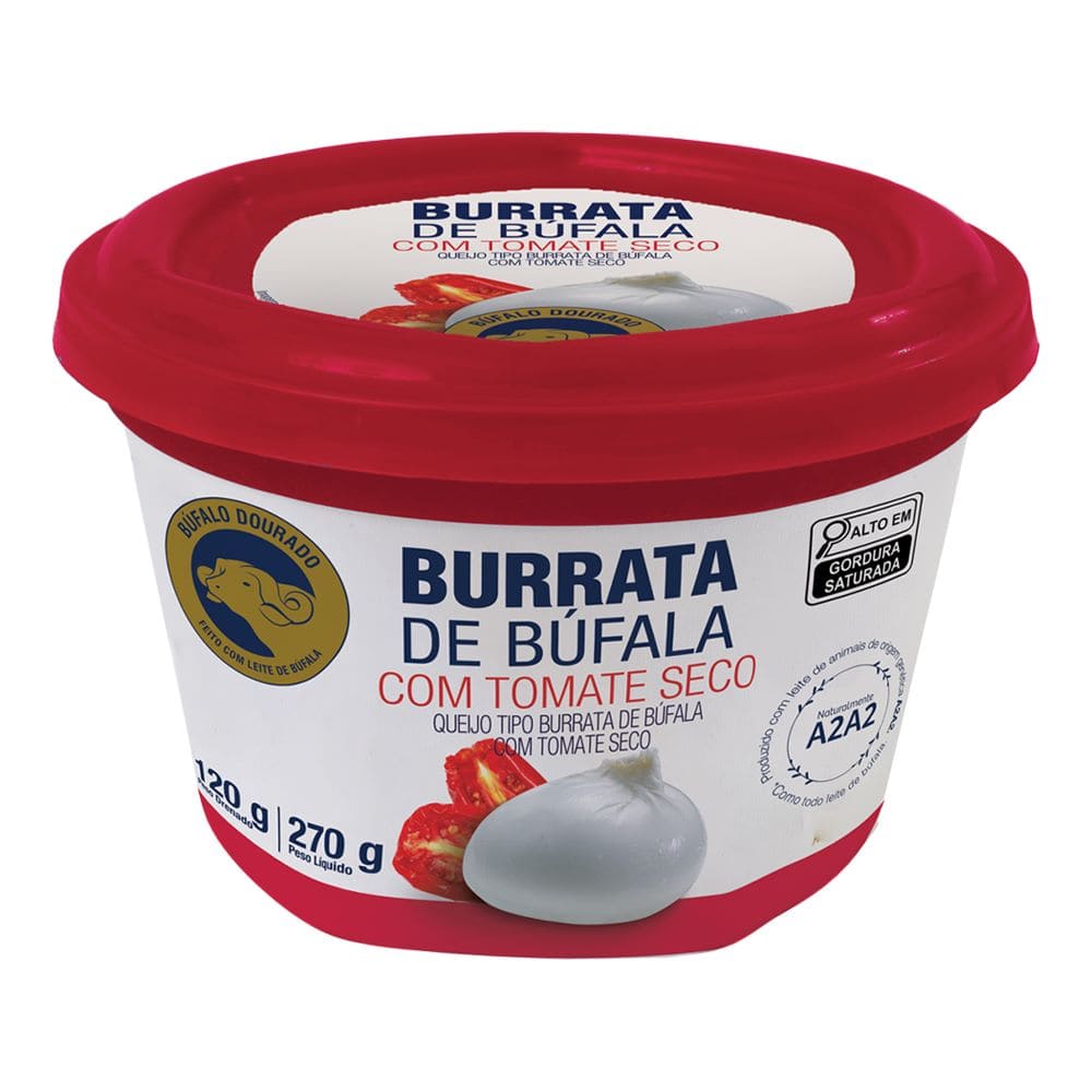 Burrata Tomate Seco Búfalo Dourado 120g