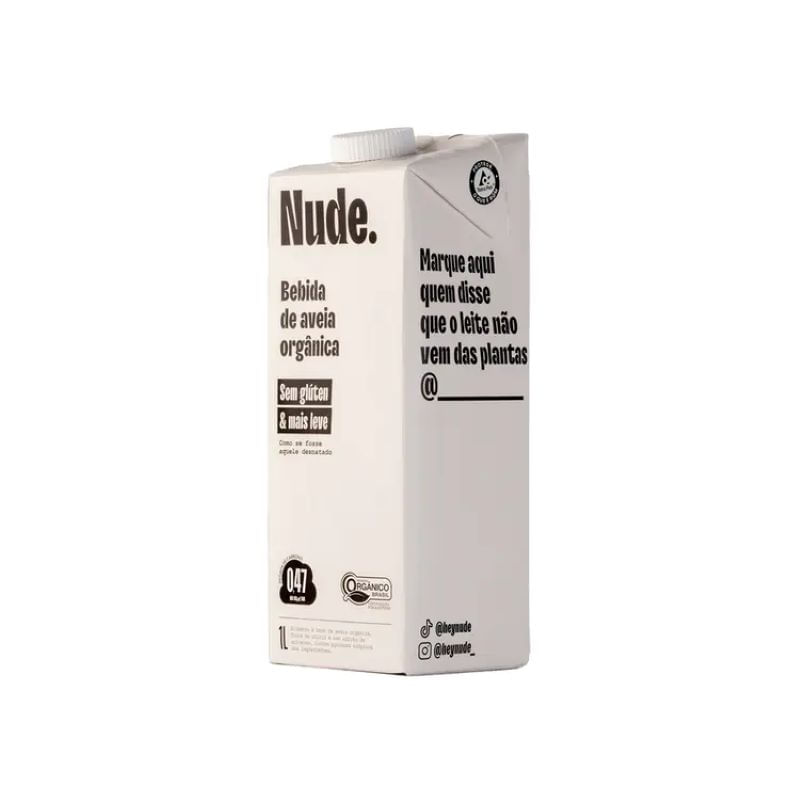 Bebida de Aveia Orgânica sem Glúten Nude 1L