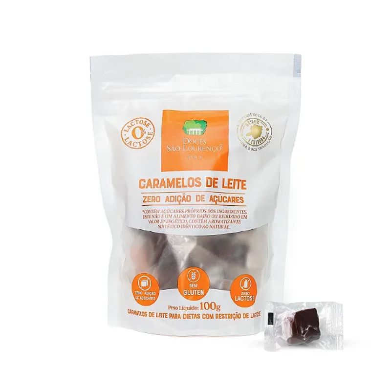 Caramelos Zero Lactose e Zero Açúcar São Lourenço 100g