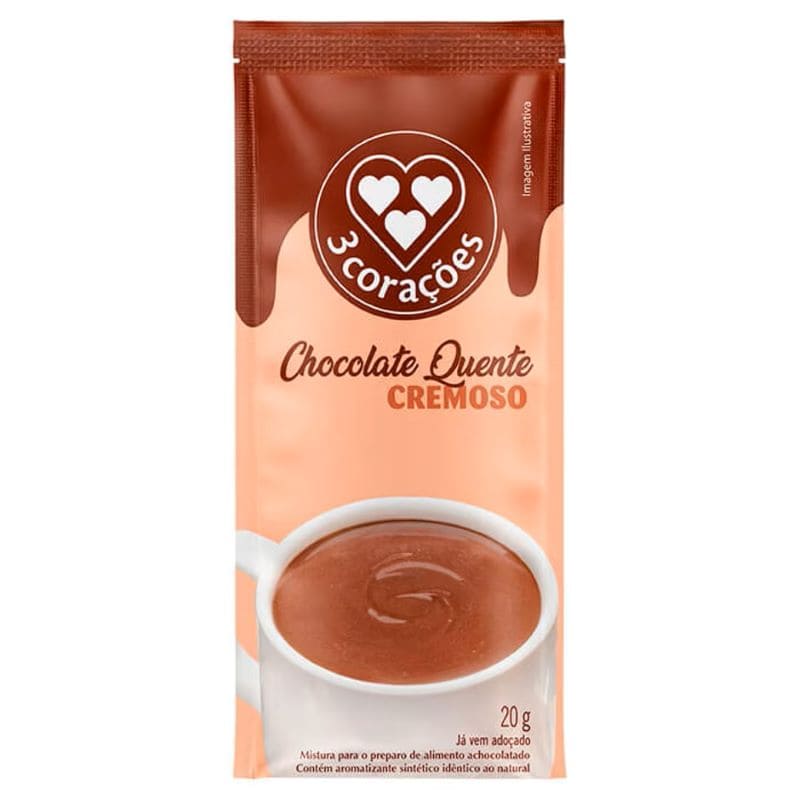 Chocolate Quente Cremoso 3 Corações 20g