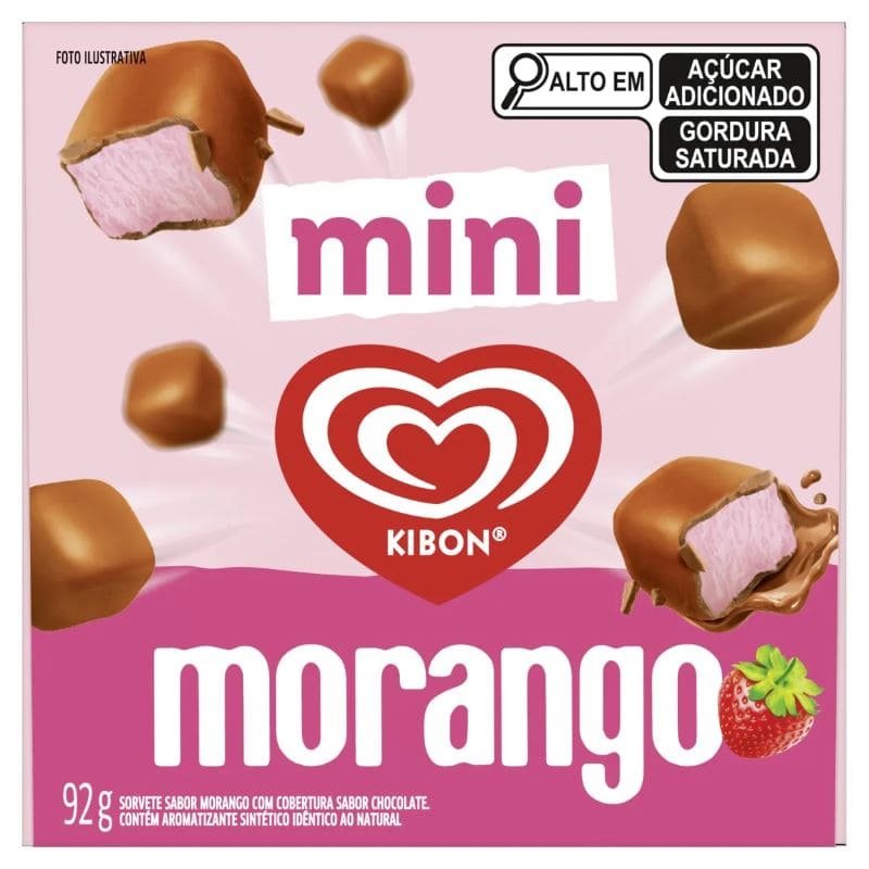 Sorvete Mini Eskibon Morango Kibon 92g