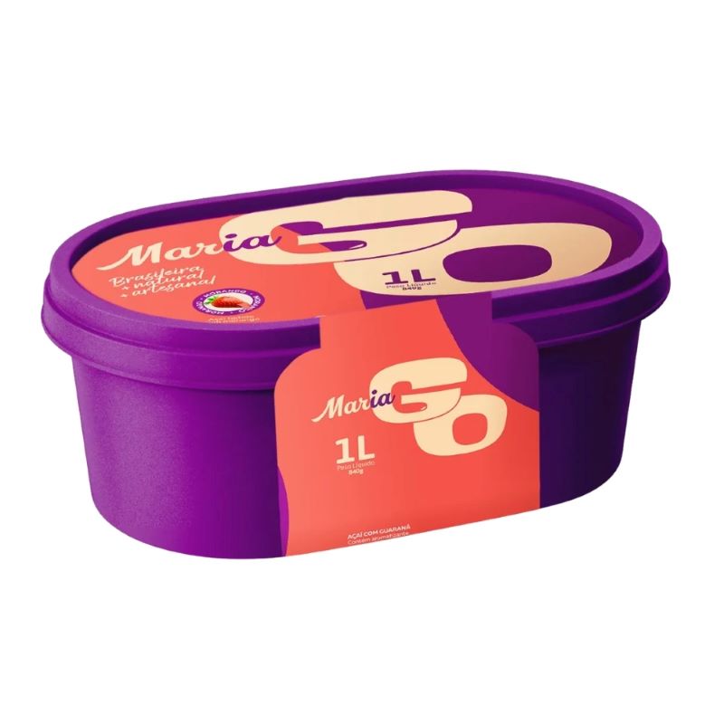 Açaí com Morango Maria Go 1L