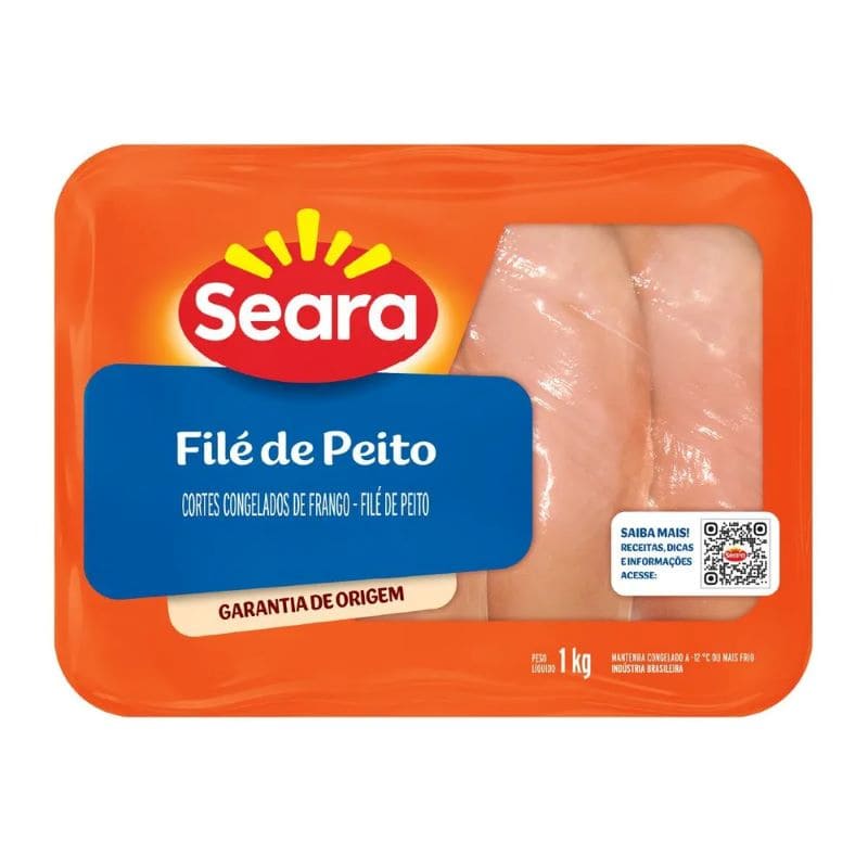 Filé de Peito de Frango Congelado Seara 1kg
