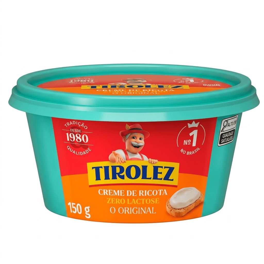 Creme de Ricota Zero Lactose Tirolez 150g