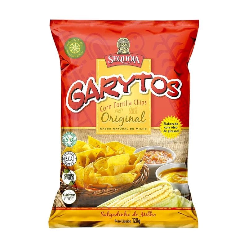 Tortilla Chips de Milho Garytos Sequoia 120g